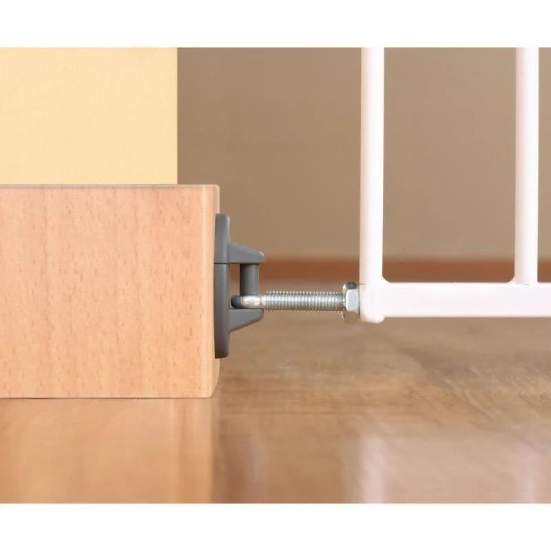 Poarta extensibila montaj pe perete Basic 68-106cm Metal alb Simple-Lock 46101, 1 bucata, Reer