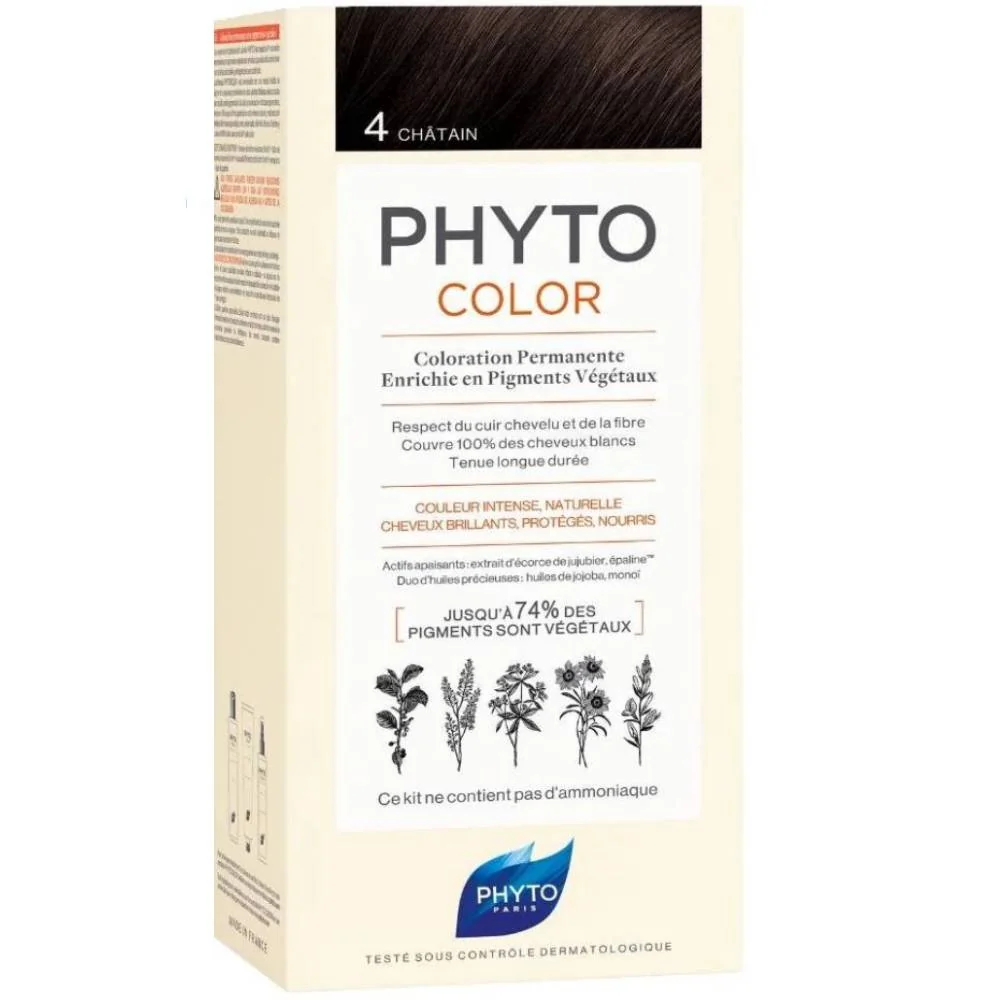 Vopsea par 4 Brown Phytocolor, 50ml, Phyto