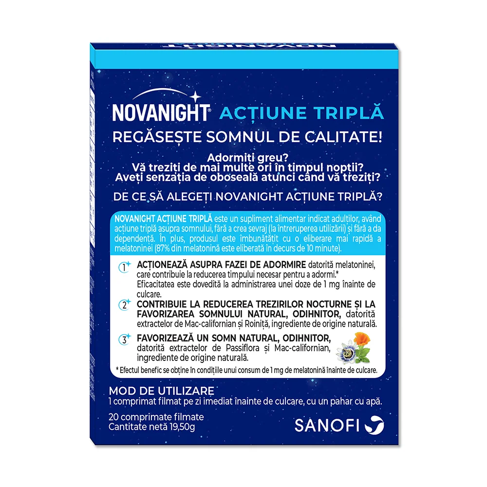 Novanight, 20 comprimate, Sanofi
