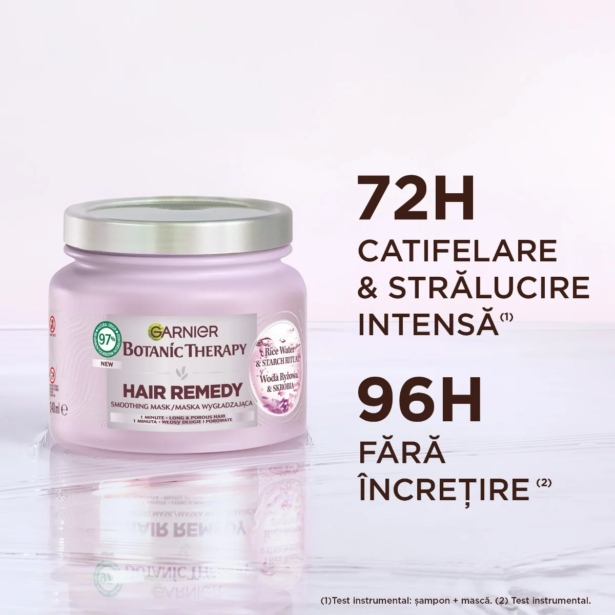 Masca pentru par Rice Water Botanic Therapy, 340ml, Garnier