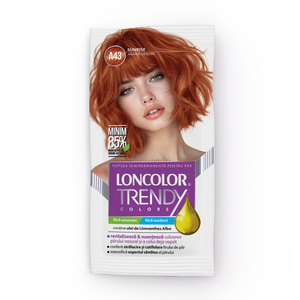 Vopsea de par semi-permanenta Trendy Colors A43, 50ml, Loncolor