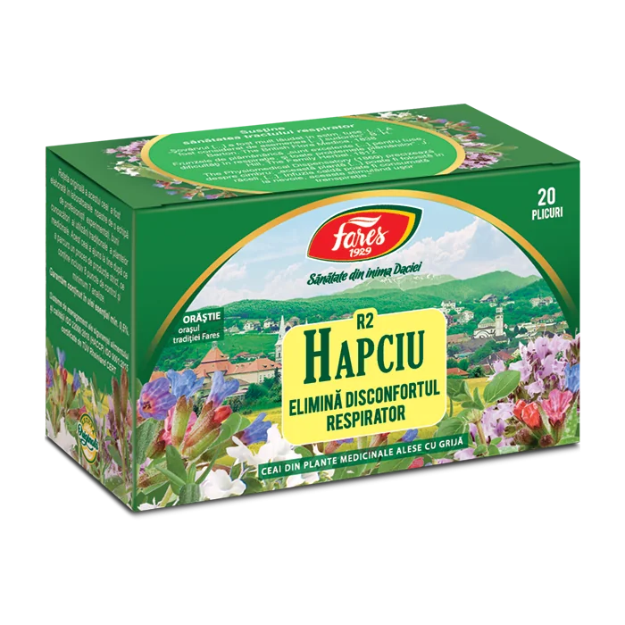 Ceai Hapciu Disconfort Respirator, 20 plicuri, Fares