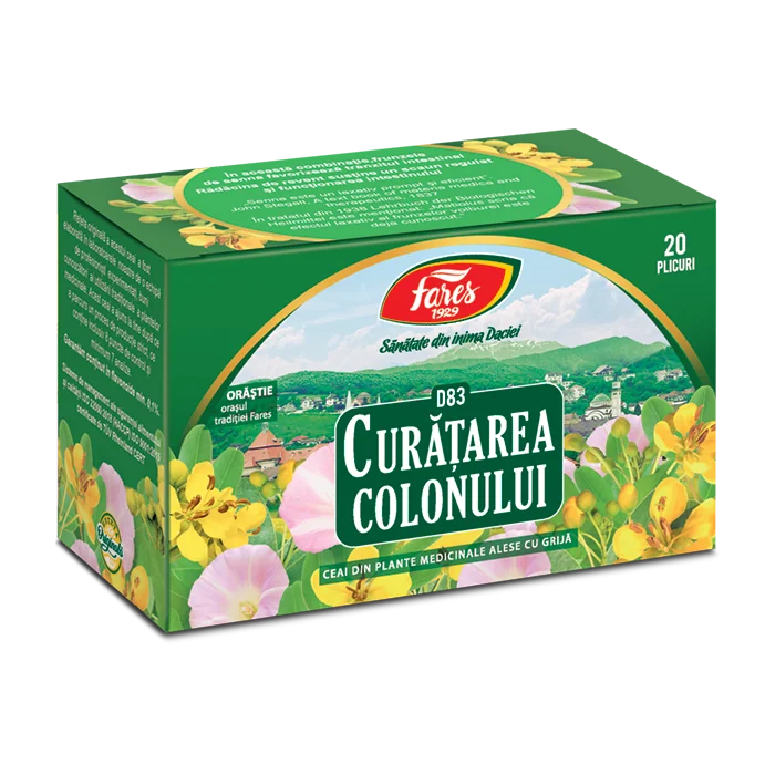 Ceai Curatarea Colonului, 20 plicuri, Fares