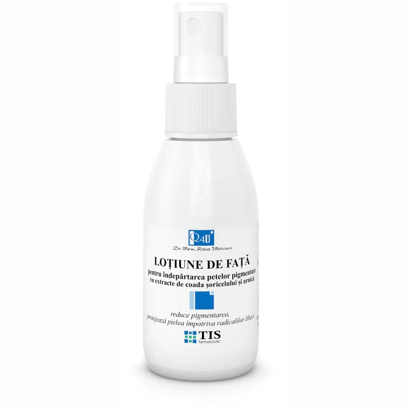 Lotiune de fata contra petelor pigmentare Q4U, 50ml, Tis Farmaceutic