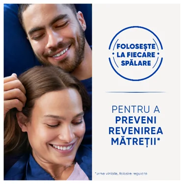 Folosirea regulata a samponului Head & Shoulders ajuta la prevenirea revenirii matretii.