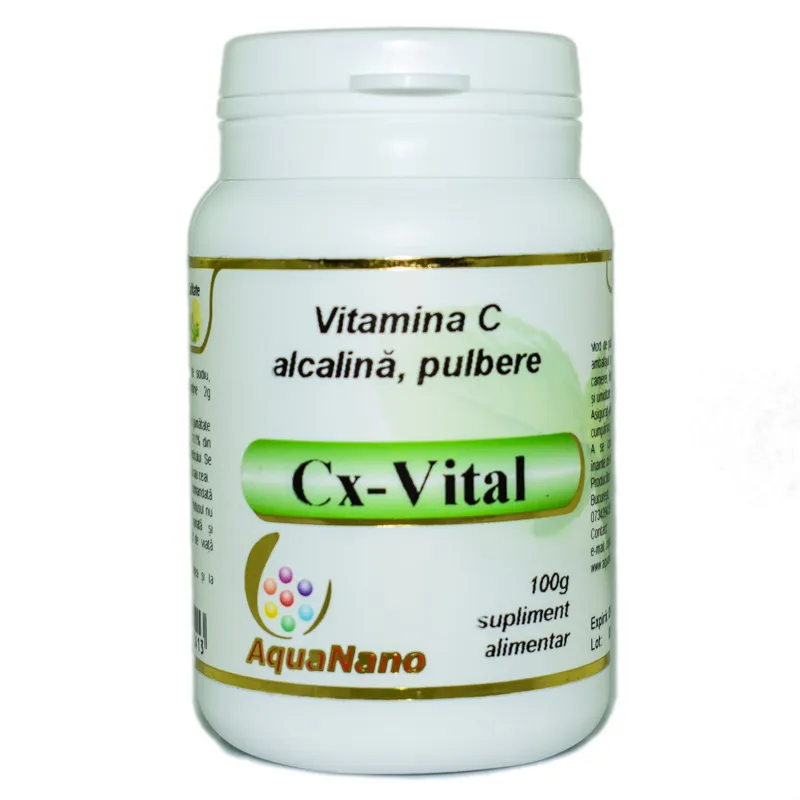 Vitamina C Alcalina Tamponata (pulbere) Cx- Vital, 100g, Aghoras