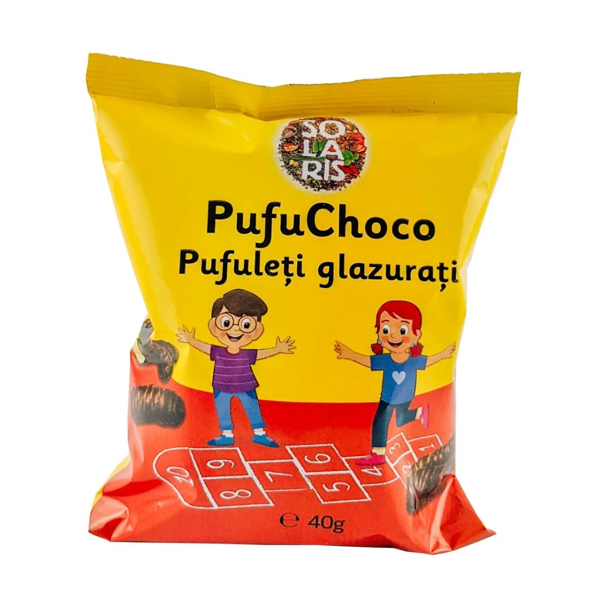 Pufuleti glazurati PufuChoco, 40g, Solaris