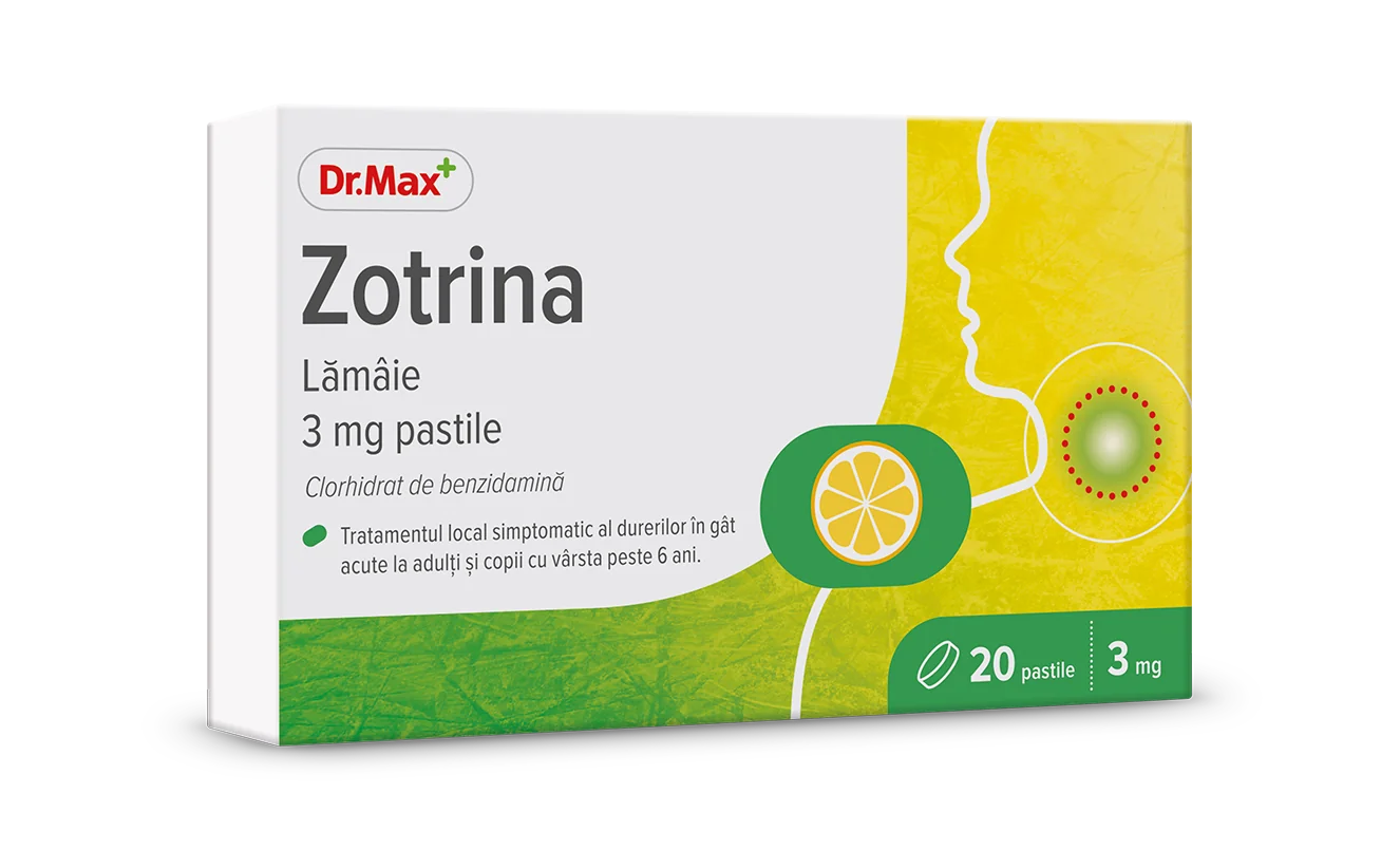 Dr. Max Zotrina lamaie 3 mg, 20 pastile