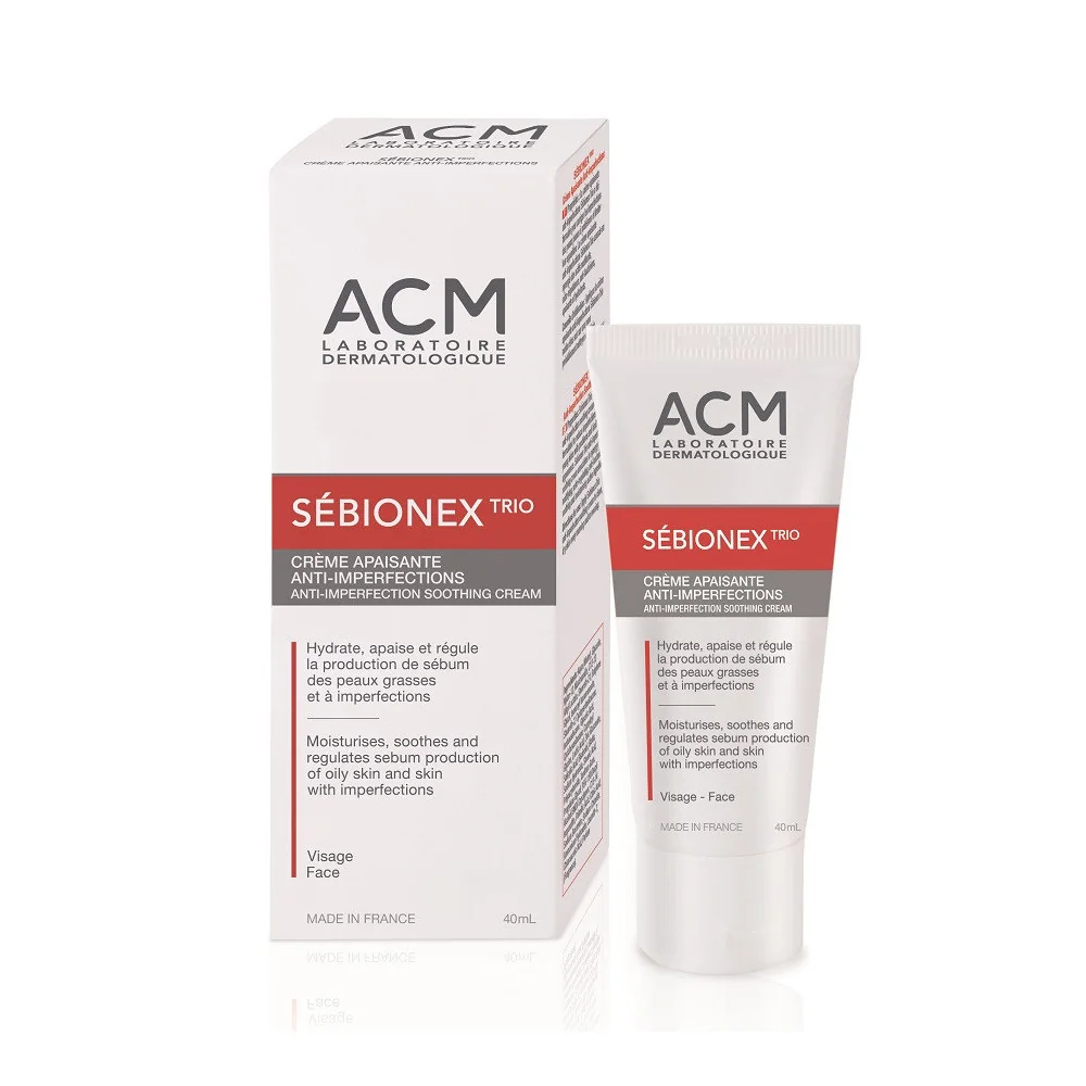 Crema calmanta anti-imperfectiuni Sebionex Trio, 40 ml, ACM