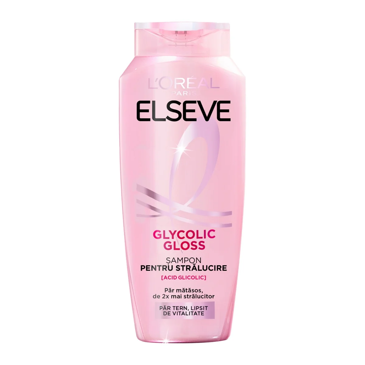 Sampon pentru stralucirea parului Glycolic Gloss, 400ml, Eleseve 