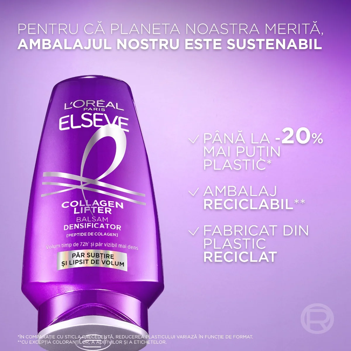 Balsam pentru volum Collagen Lifter, 200ml, Elseve 