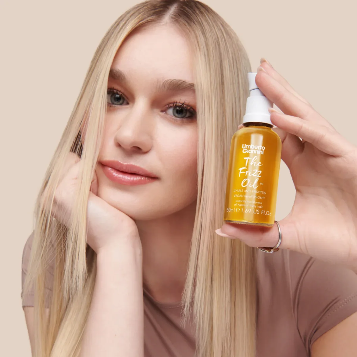 Ulei anti-frizz pentru repararea parului cu KeraFusion, 50ml, Umberto Giannini