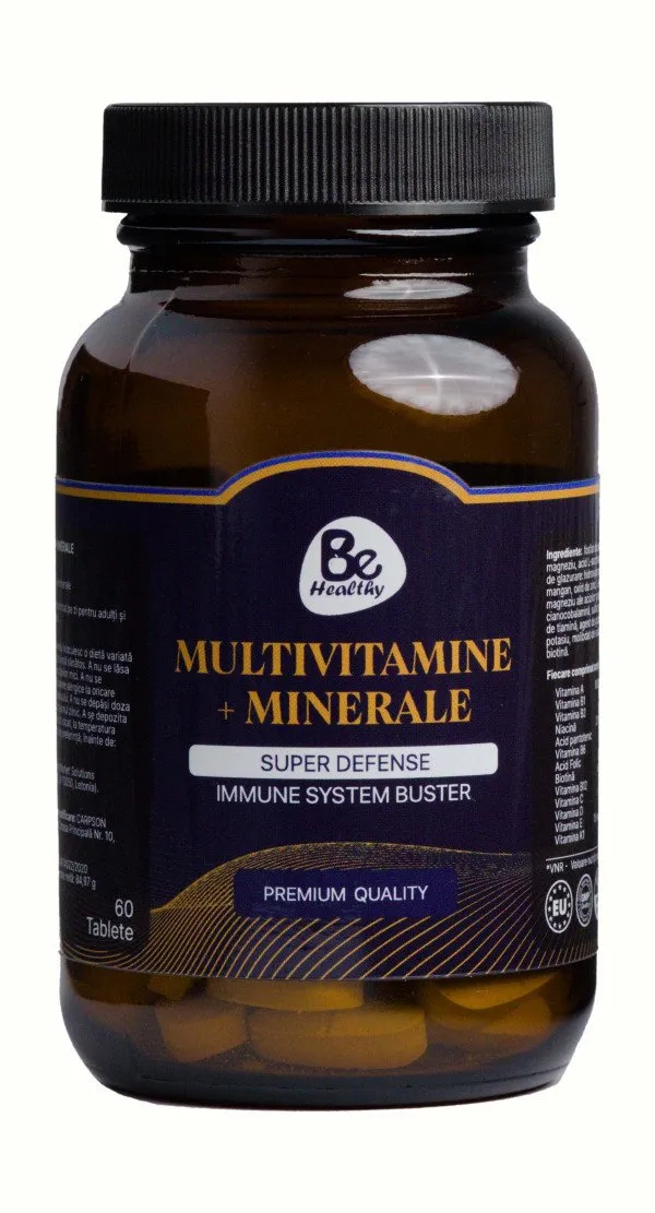 13 Multivitamine & 12 Minerale, 60 capsule, Be Healthy