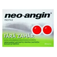 Neo-Angin fara zahar, 24 pastile, Divapharma