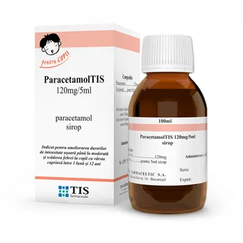 Paracetamol Tis 120 mg/5ml, 100 ml, Tis Farmaceutic 