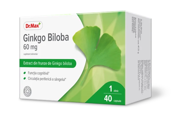 Dr. Max Ginkgo Biloba 60mg, 40 capsule moi