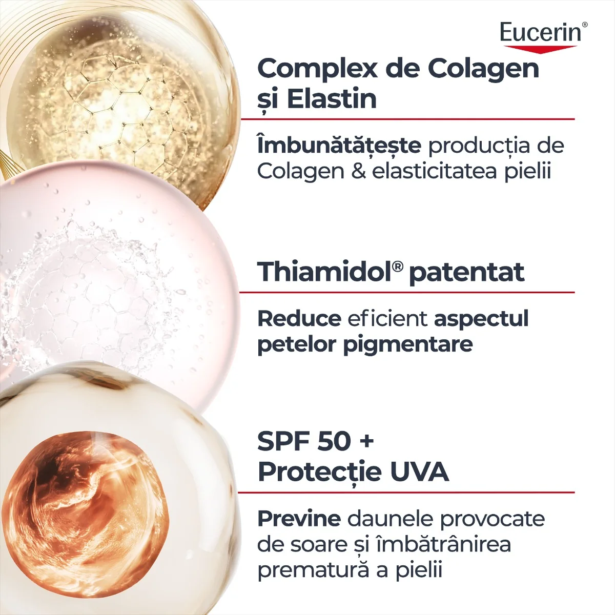 Crema de fata ultra lejera Hyaluron Filler+Elasticity SPF50+, 50ml, Eucerin