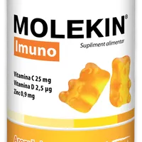 Molekin Imuno pentru +3 ani, 60 jeleuri gumate cu aroma de portocale, Zdrovit