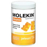Molekin Imuno pentru +3 ani, 60 jeleuri gumate cu aroma de portocale, Zdrovit