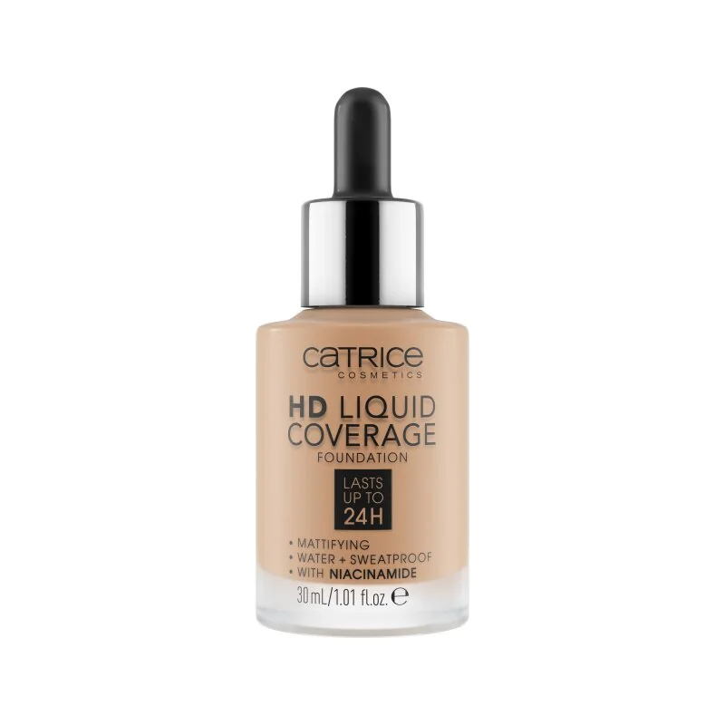 Fond de ten HD Liquid Coverage Foundation 050, 30ml, Catrice