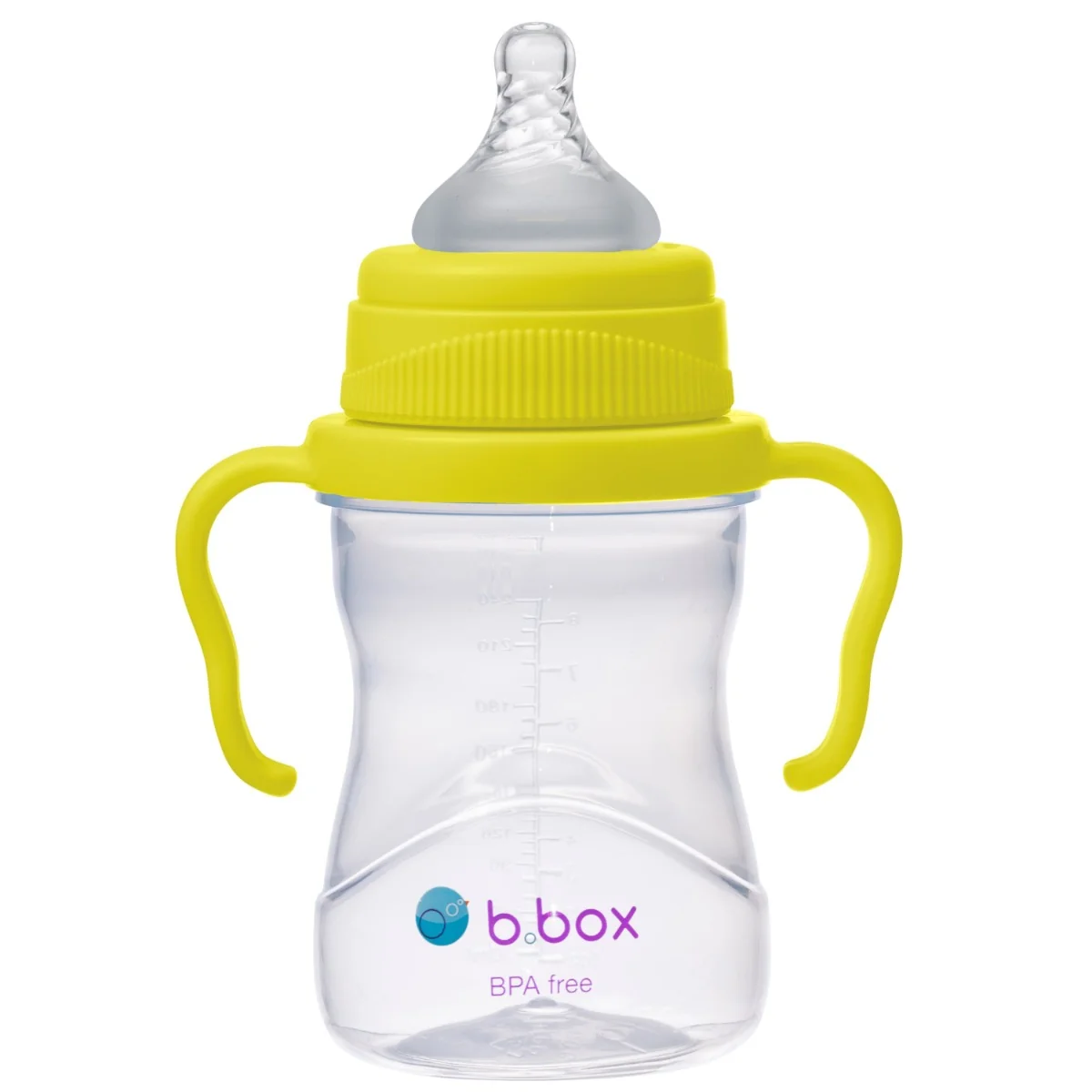 Cana cu 4 capace pentru +4 luni Galben, 240ml, Bbox