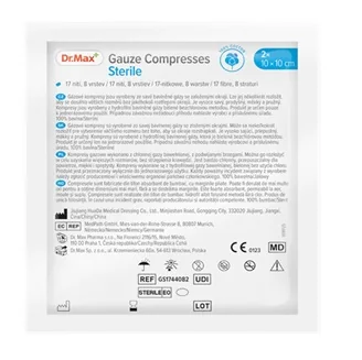 Dr. Max Comprese sterile 10x10 cm, 2 bucati