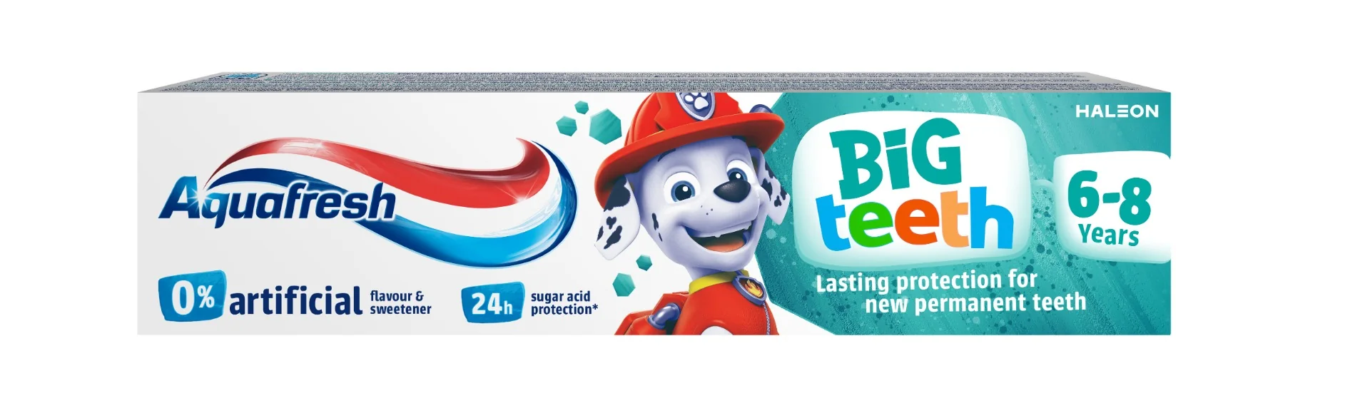 Pasta de dinti pentru copii cu varsta intre 6 si 8 ani Big Teeth, 50ml, Aquafresh