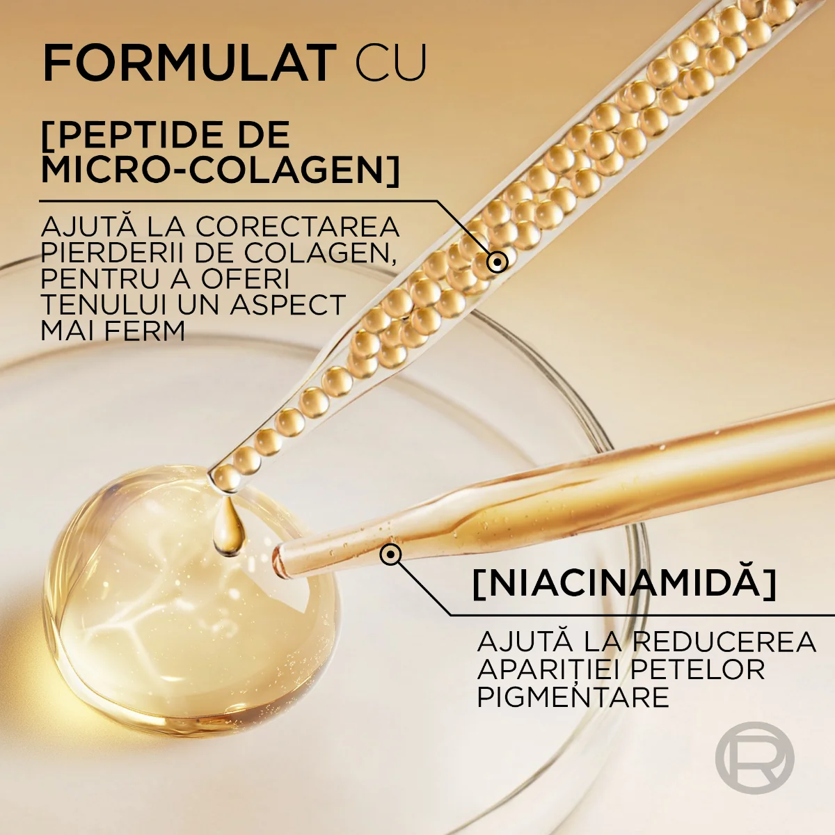 Serum pentru fermitate cu micro-peptide de colagen Age Perfect Collagen Expert, 30ml, L'Oreal Paris