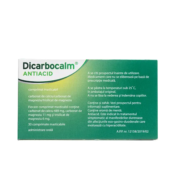 Dicarbocalm antiacid, 30 comprimate masticabile, Sanofi 