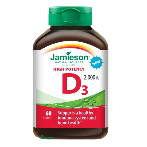 Vitamina D3 50mcg 2000UI, 60 tablete, Jamieson
