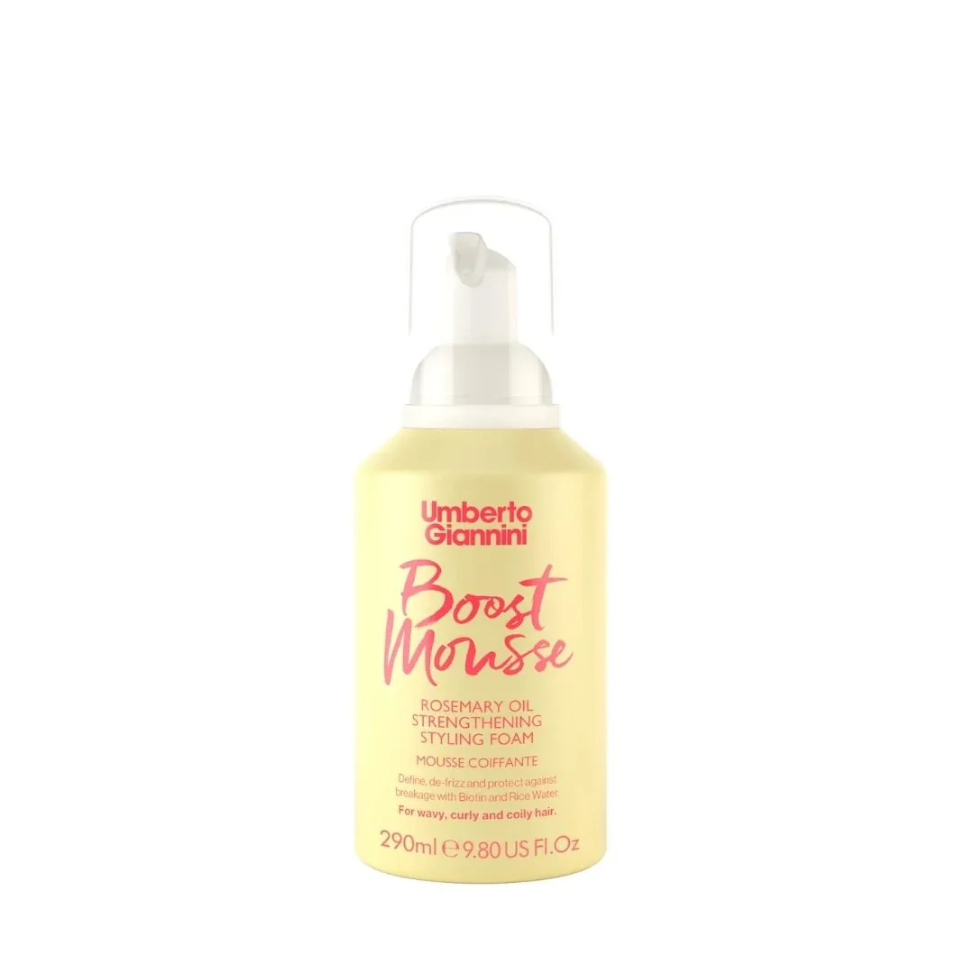 Spuma fortifianta cu ulei de Rozmarin pentru parul cret Strong Curl, 290ml, Umberto Giannini 