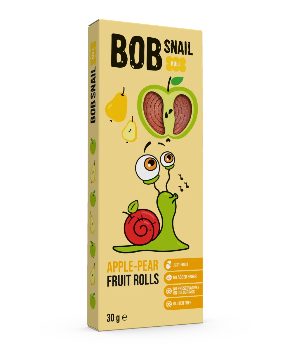 Rulou din mere si pere, 30g, Bob Snail