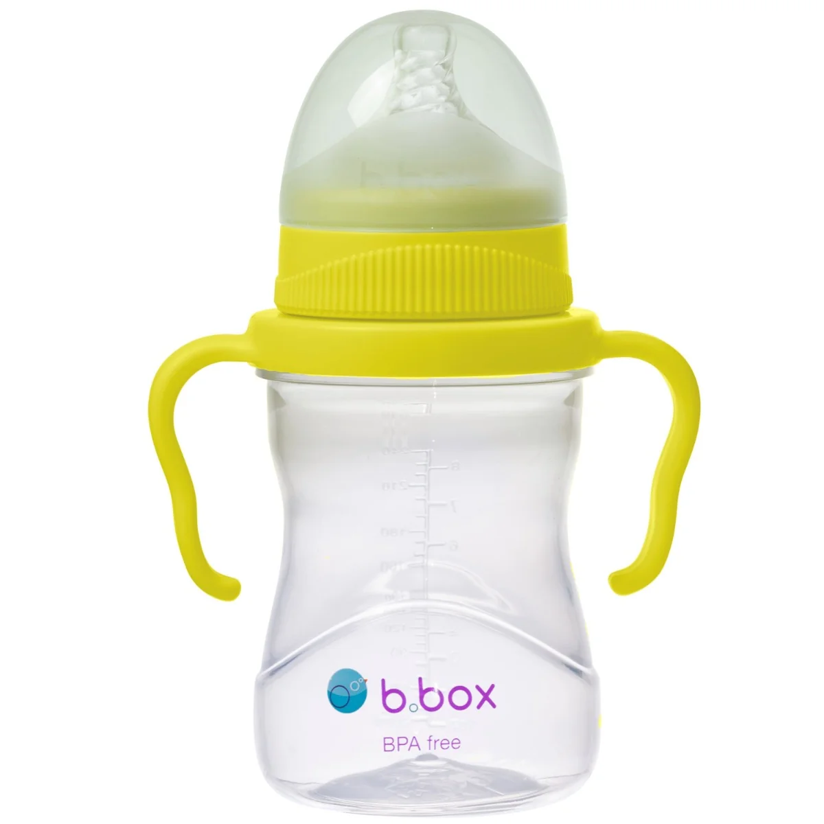Cana cu 4 capace pentru +4 luni Galben, 240ml, Bbox