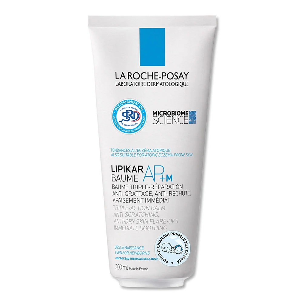 Balsam cu tripla actiune impotriva puseurilor de uscaciune a pielii AP+M Lipikar Baume, 200ml, La Roche Posay