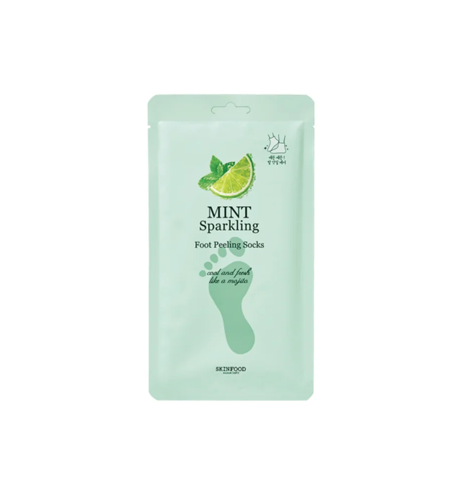 Sosete pentru exfoliere cu menta, 40g, Skinfood