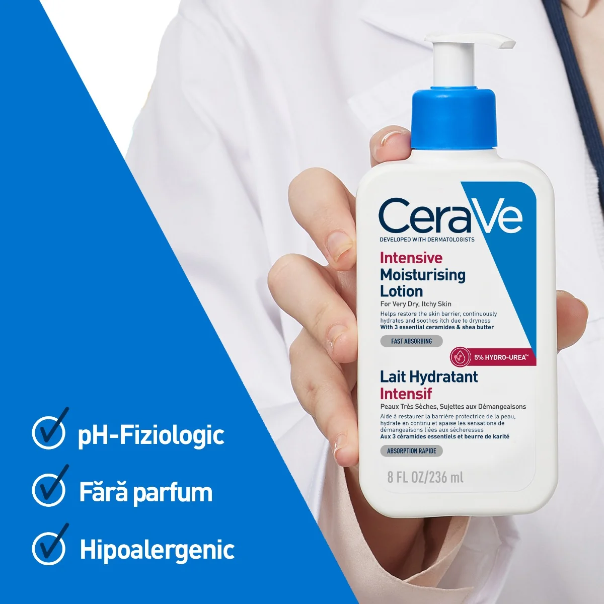 Lotiune intens hidratanta pentru fata si corp, 236ml, CeraVe
