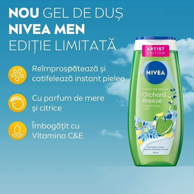 Gel de dus Orchad Breeze, 250ml, Nivea