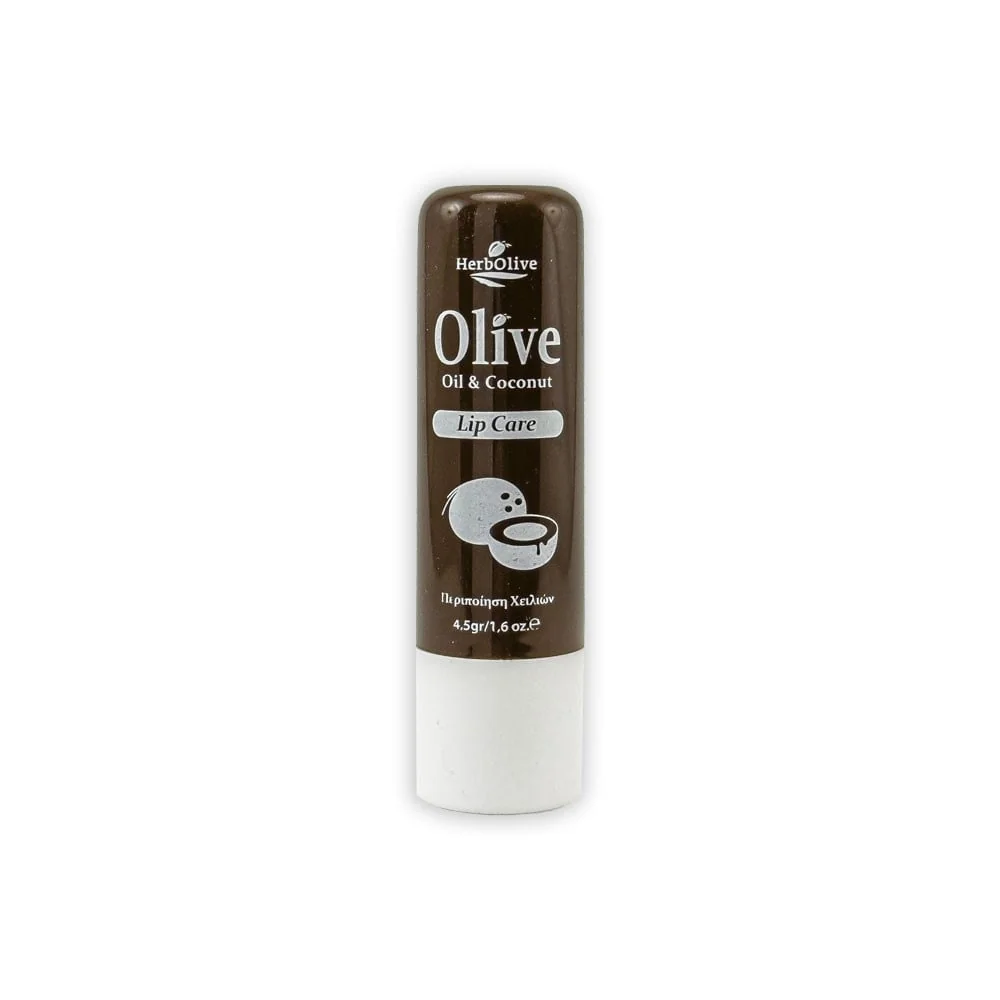 Balsam de buze cu ulei de masline si aroma de nuca de cocos, 4.5g, Herbolive