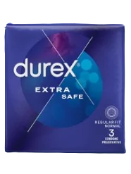 Prezervative Extra Safe, 3 bucati, Durex