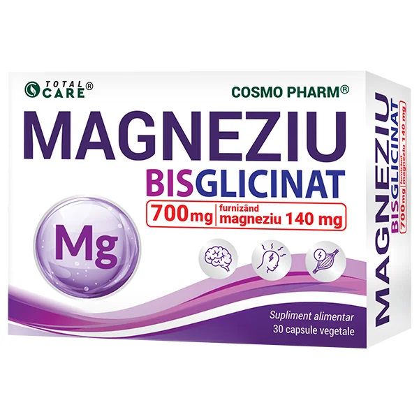 Magneziu Bisglicinat, 30 capsule, Cosmopharm 