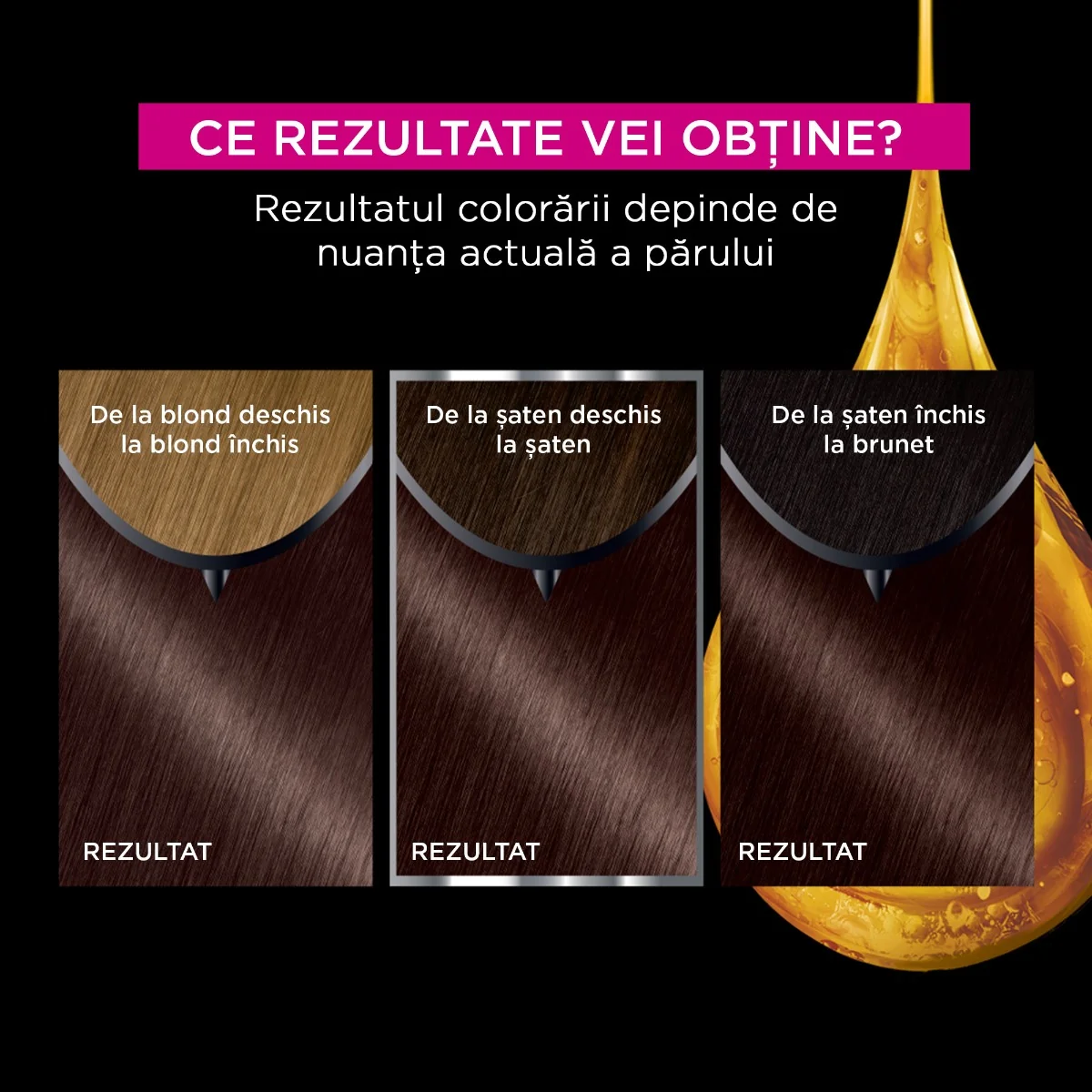Vopsea de par permanenta fara amoniac 4.15 Iced Chocolate Olia, 174ml, Garnier