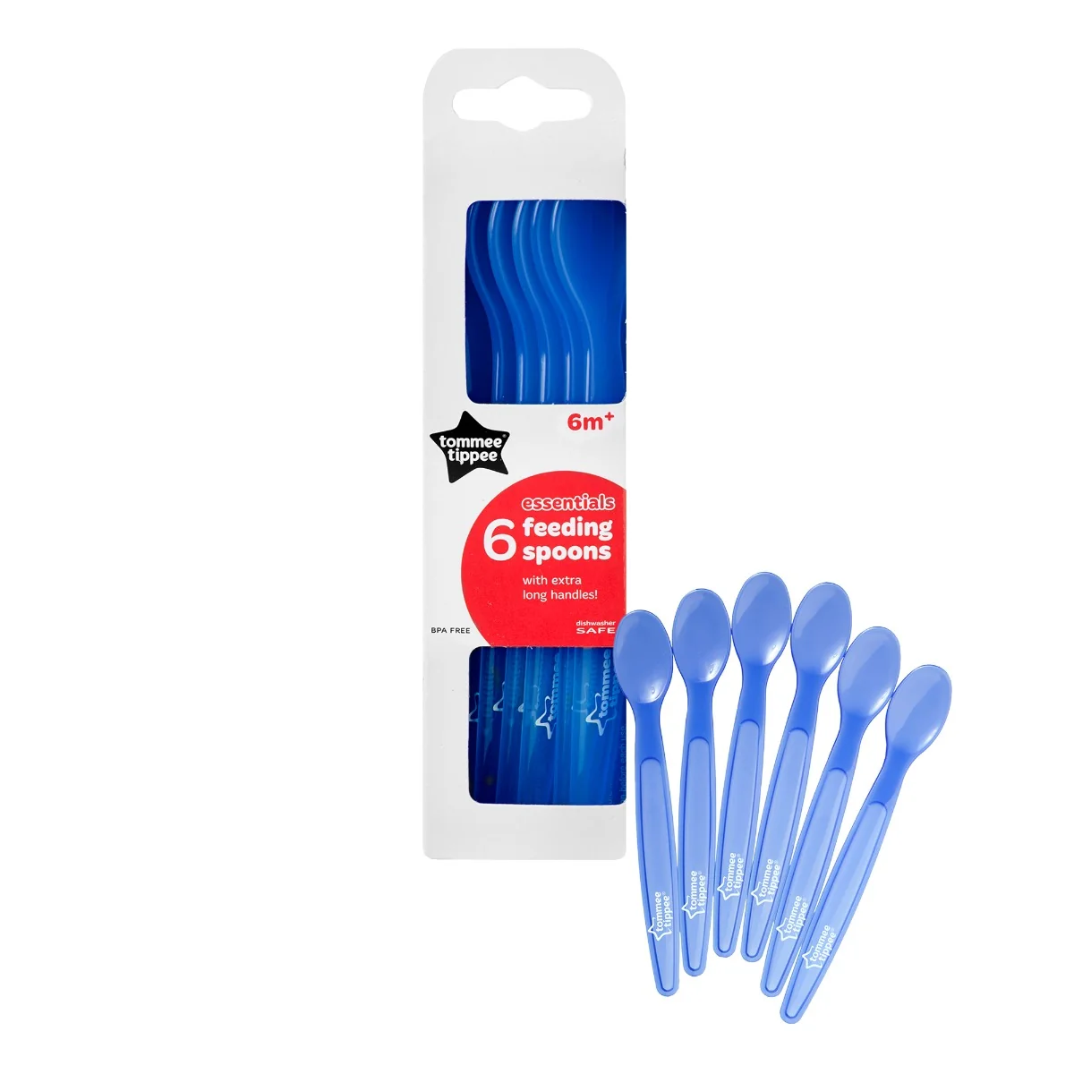Set lingurite hranire Essentials Basics 6 luni+, 6 bucati, Tommee Tippee