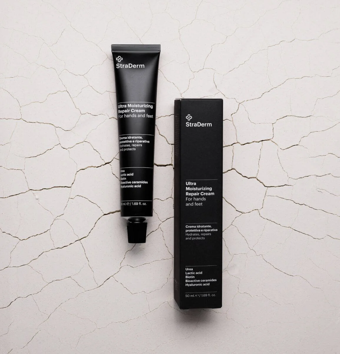 Crema ultra hidratanta pentru maini si picioare, 50ml, StraDerm