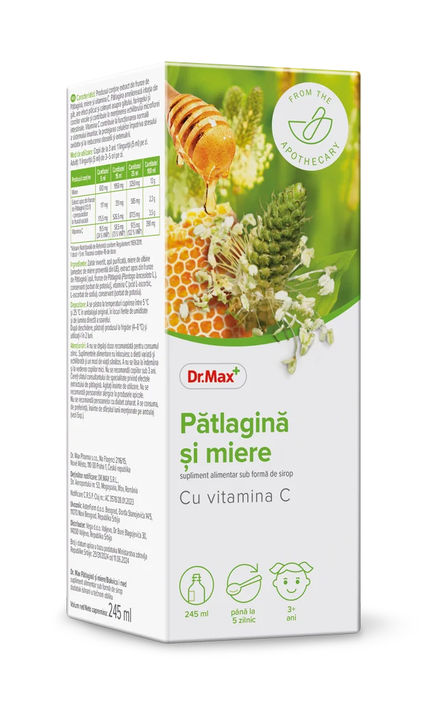 Dr. Max Sirop patlagina si miere, 245ml