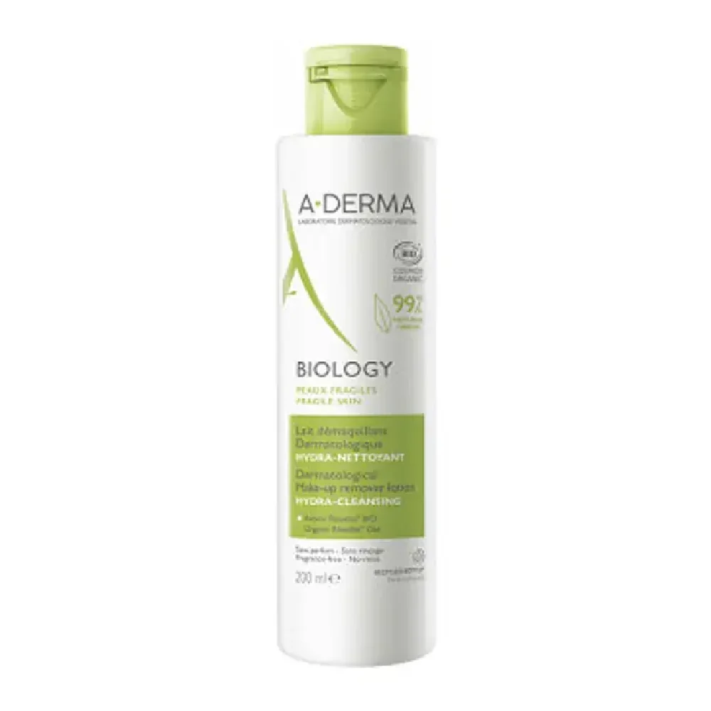 Lapte demachiant hidratant Biology, 200ml, A-derma
