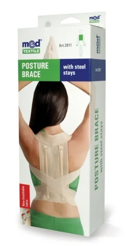 Orteza toracica elastica (cu 2 atele rigide) 2011, M, 77-89cm, Bej, Medtextile 