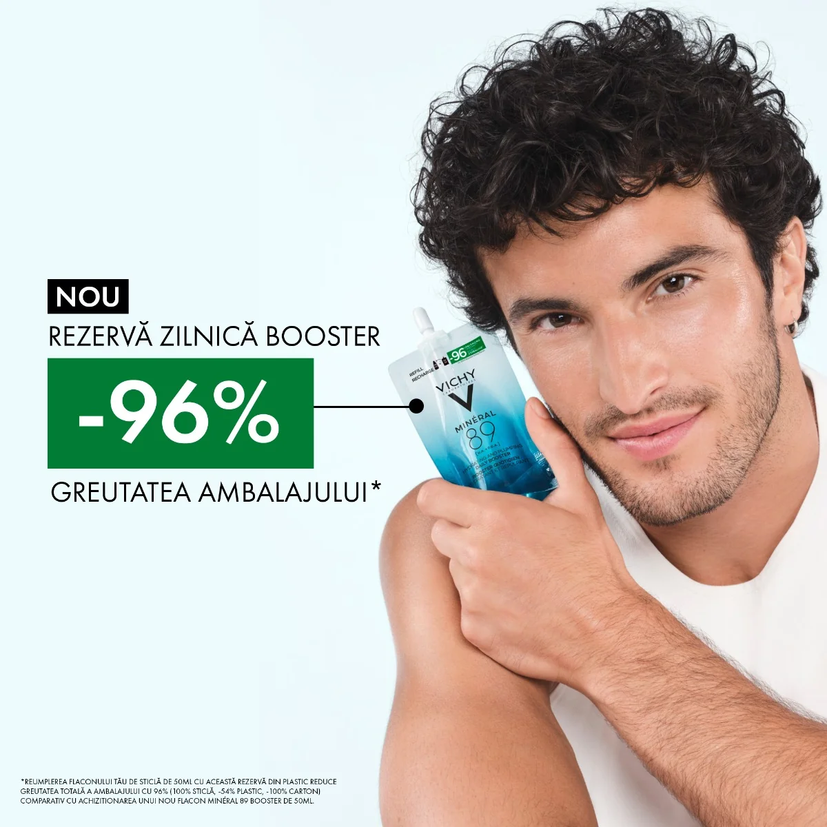 Rezerva booster gel zilnic Mineral 89, 50ml, Vichy