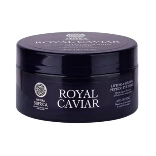 Plasturi de ochi cu peptide pentru fermitate & lifting Royal Caviar, 60 bucati, Natura Siberica