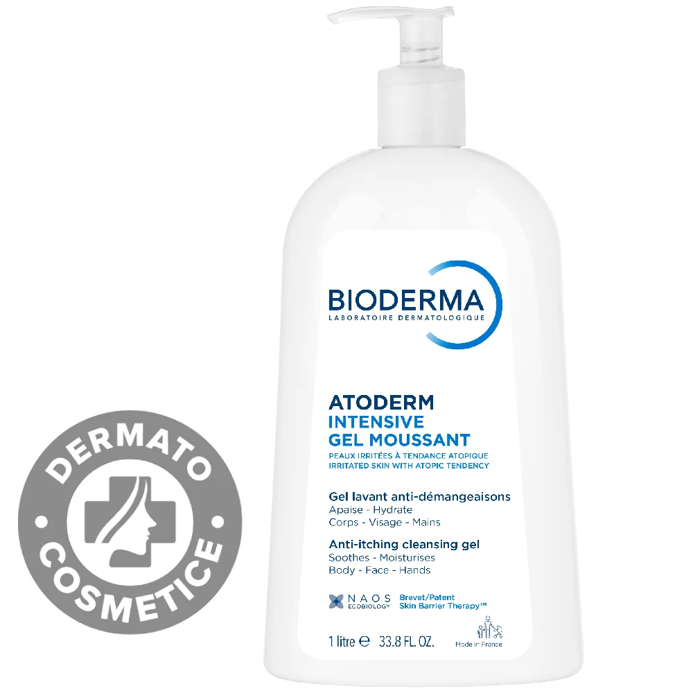 Gel spumant Atoderm Intensive, 1000ml, Bioderma 