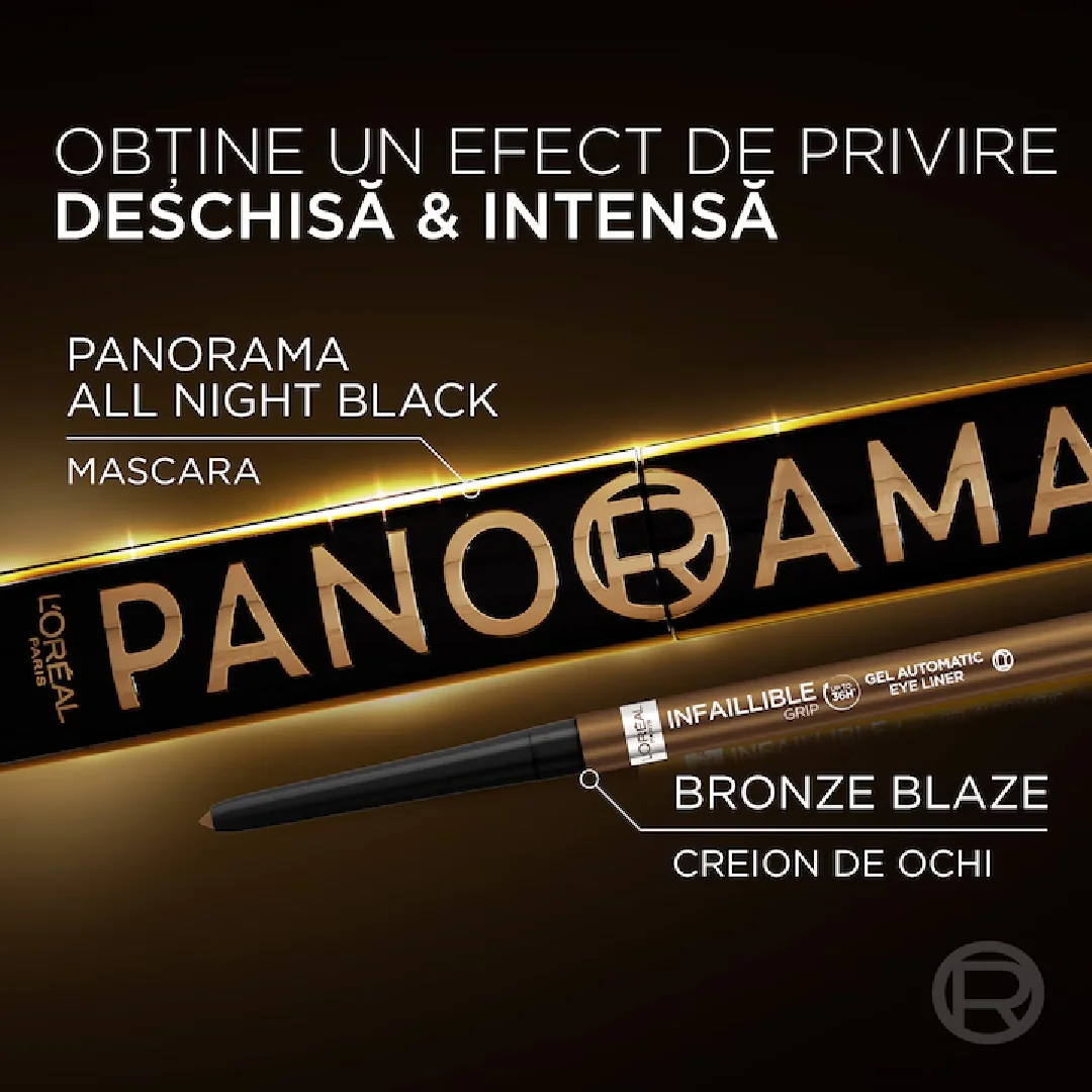 Creion mecanic de ochi Infaillible 36H Grip Bronze Blaze Soft Gold, 1ml, L'Oreal Paris